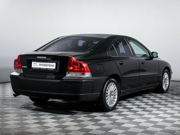 2007 Volvo S60 I Рестайлинг, чёрный, 499000 рублей - вид 4