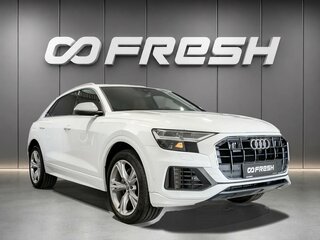 2019 Audi Q8 55 TFSI I (4M), белый, 4250000 рублей, вид 1
