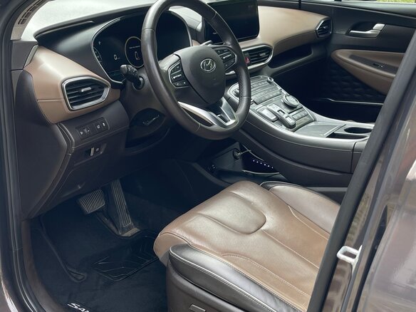 2021 Hyundai Santa Fe IV Рестайлинг, коричневый, 2850000 рублей - вид 11