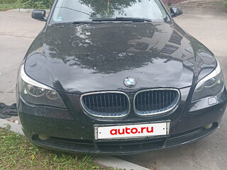 2004 BMW 5 серии 520i V (E60/E61), чёрный, 1100000 рублей, вид 1