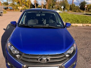 2019 Lada (ВАЗ) Granta I Рестайлинг, синий, 650000 рублей, вид 2