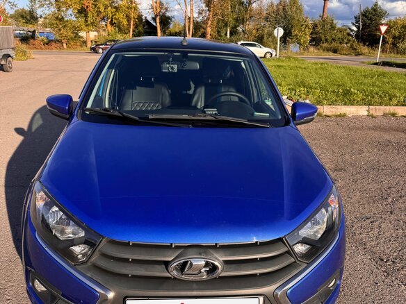 2019 Lada (ВАЗ) Granta I Рестайлинг, синий, 635000 рублей - вид 1
