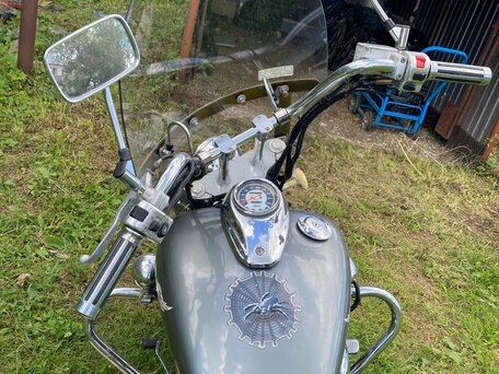 1997 Yamaha XVS400 Drag Star, серый, 290000 рублей, вид 2