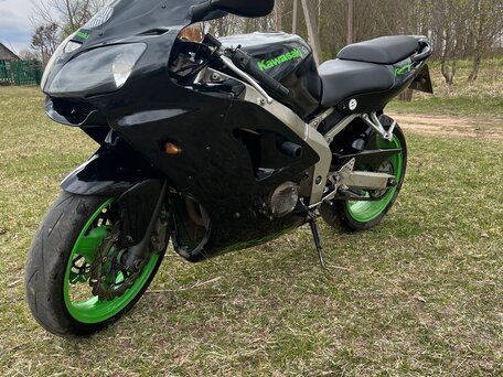 2002 Kawasaki ZX-6R Ninja, чёрный, 350000 рублей, вид 3
