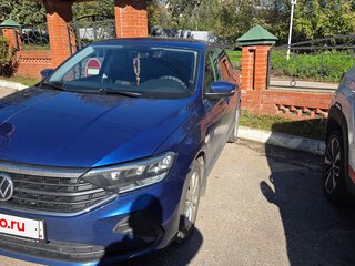 2022 Volkswagen Polo VI, синий, 1645000 рублей, вид 1
