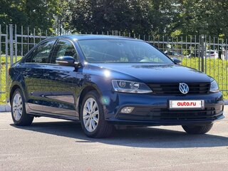 2015 Volkswagen Jetta VI Рестайлинг, синий, 1090000 рублей, вид 4