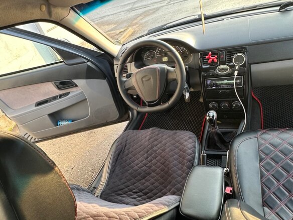 2008 Lada (ВАЗ) Priora I, серый, 250000 рублей - вид 12