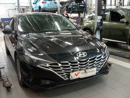 2021 Hyundai Elantra VII (CN7), чёрный, 1640000 рублей, вид 2