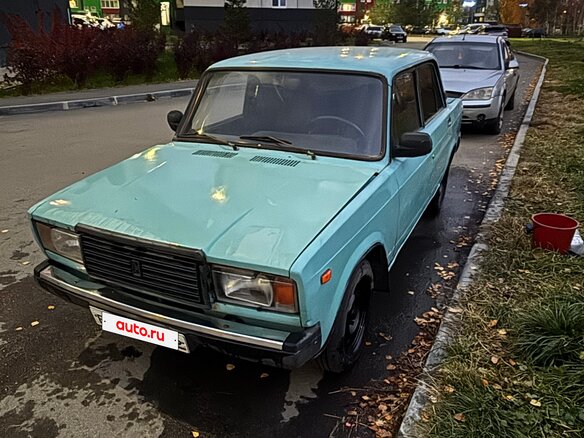 2001 Lada (ВАЗ) 2107, голубой, 83000 рублей - вид 1