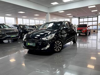 2013 Hyundai Solaris I, чёрный, 750000 рублей, вид 1