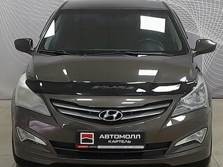 2015 Hyundai Solaris I Рестайлинг, коричневый, 949000 рублей, вид 3