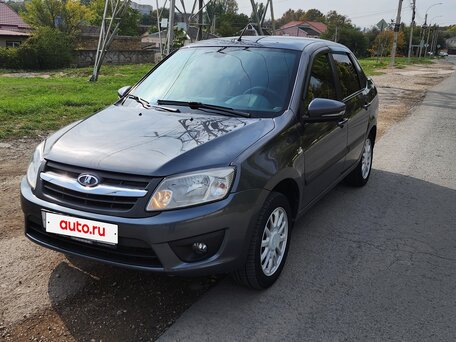 2015 Lada (ВАЗ) Granta I, серый, 600000 рублей, вид 2