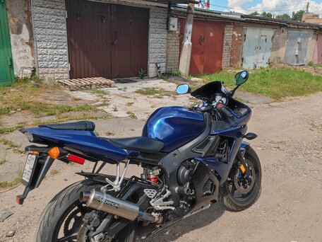 2002 Yamaha YZF-R6, синий, 455000 рублей, вид 4