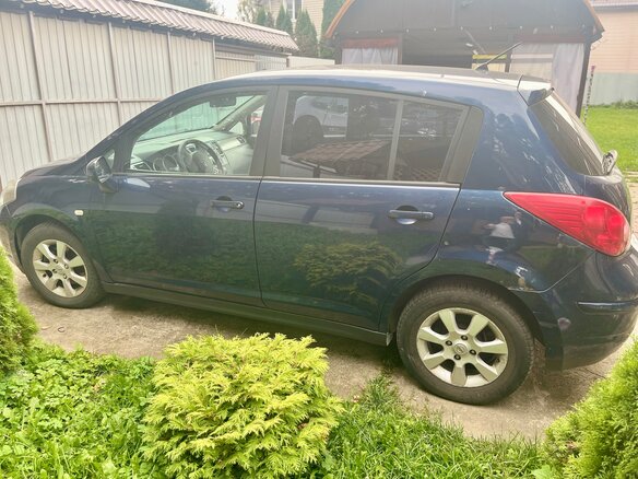 2007 Nissan Tiida I, синий, 450000 рублей - вид 3