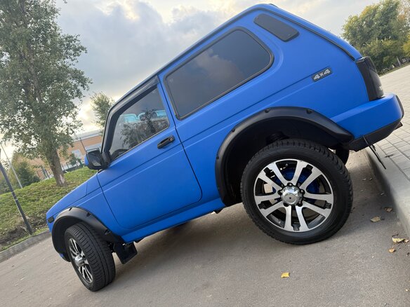 2005 Lada (ВАЗ) 2121 (4x4) I Рестайлинг, синий, 430000 рублей - вид 15
