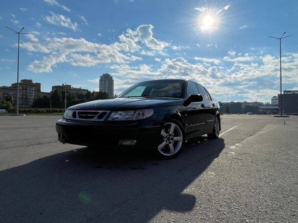 1998 Saab 9-5 I, чёрный, 350000 рублей