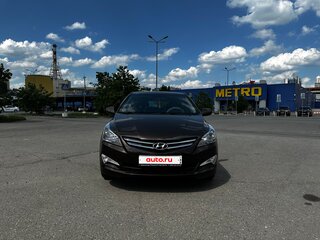2016 Hyundai Solaris I Рестайлинг, коричневый, 1375000 рублей, вид 1
