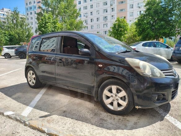 2009 Nissan Note I Рестайлинг, чёрный