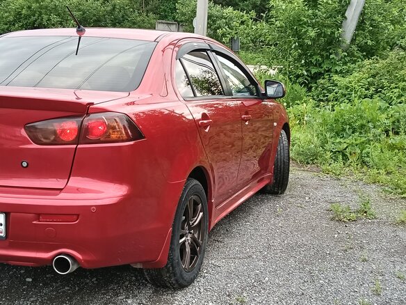 2008 Mitsubishi Lancer X, красный, 649000 рублей - вид 4