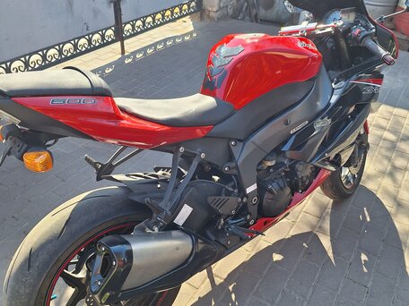 2012 Kawasaki ZX-6R Ninja, красный, 630000 рублей, вид 3