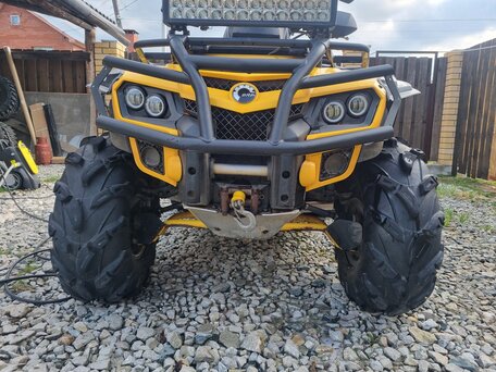 2011 BRP Can-Am Outlander MAX 650, жёлтый, 710000 рублей, вид 5