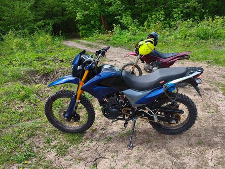 2024 Motoland Enduro 300, синий, 120000 рублей, вид 2