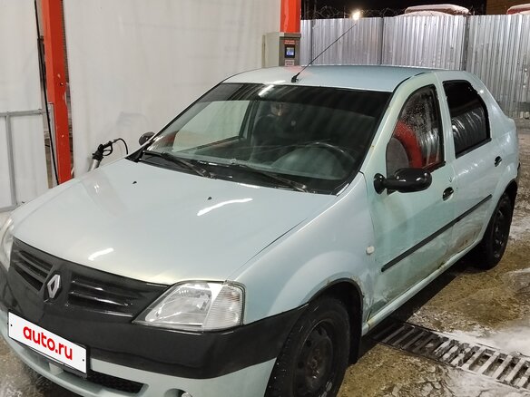 2006 Renault Logan I, зелёный, 250000 рублей