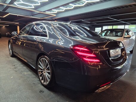 2018 Mercedes-Benz S-Класс 560 VI (W222, C217) Рестайлинг, чёрный, 4100000 рублей, вид 4