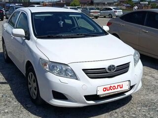 2009 Toyota Corolla X (E140, E150), белый, 646900 рублей, вид 2