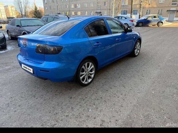 2006 Mazda 3 I (BK) Рестайлинг, синий - вид 6