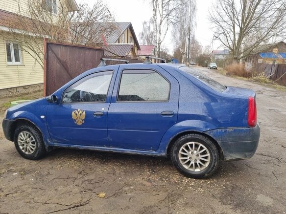 2006 Renault Logan I, синий, 180000 рублей - вид 3