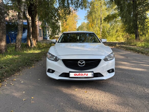 2015 Mazda 6 III (GJ) Рестайлинг, белый, 1870000 рублей - вид 1