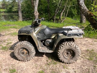 2013 Polaris Sportsman 800, зелёный, 400000 рублей, вид 4