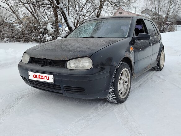 1998 Volkswagen Golf IV, чёрный, 155000 рублей
