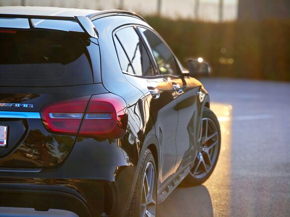 2014 Mercedes-Benz GLA AMG 45 AMG I (X156), чёрный, 2450000 рублей - вид 8