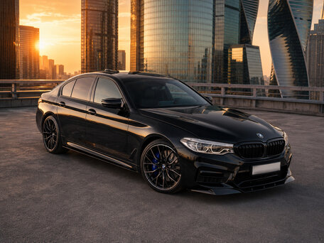 2019 BMW 5 серии 520i VII (G30/G31/G38), чёрный, 3950000 рублей, вид 5