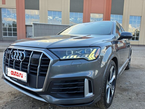 2021 Audi Q7 55 TFSI II (4M) Рестайлинг, серый - вид 1
