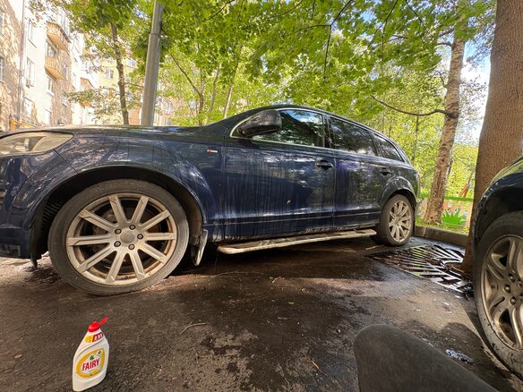 2008 Audi Q7 I (4L), синий, 1450000 рублей - вид 12