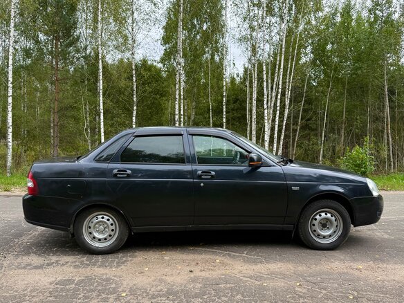 2008 Lada (ВАЗ) Priora I, чёрный - вид 1
