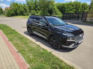 2021 Hyundai Santa Fe IV Рестайлинг, чёрный, 3550000 рублей, вид 2