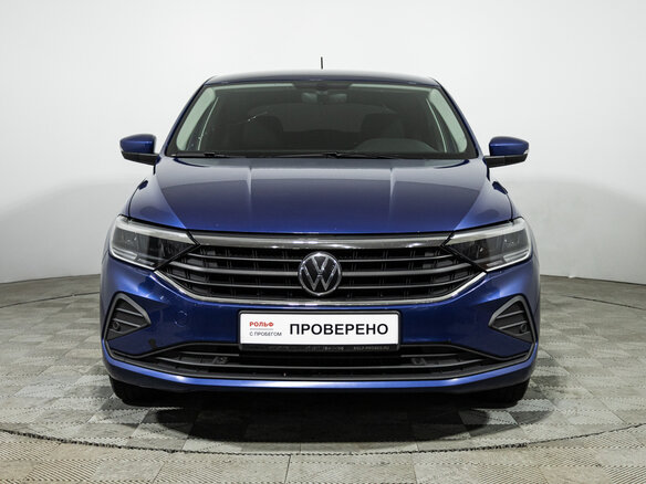 2021 Volkswagen Polo VI, синий, 1490900 рублей - вид 1