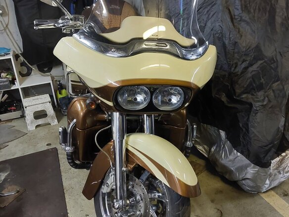 2010 Harley-Davidson CVO Road Glide, бежевый, 1400000 рублей - вид 8