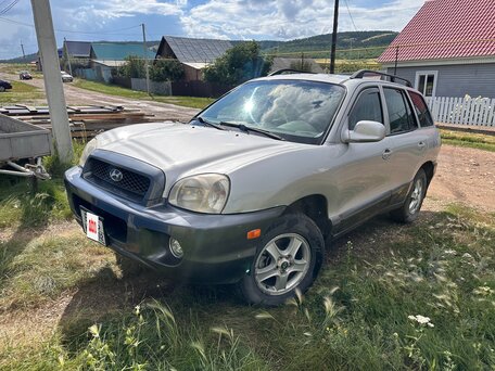2004 Hyundai Santa Fe I, серебристый, 490000 рублей, вид 2