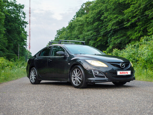 2011 Mazda 6 II (GH) Рестайлинг, чёрный - вид 1