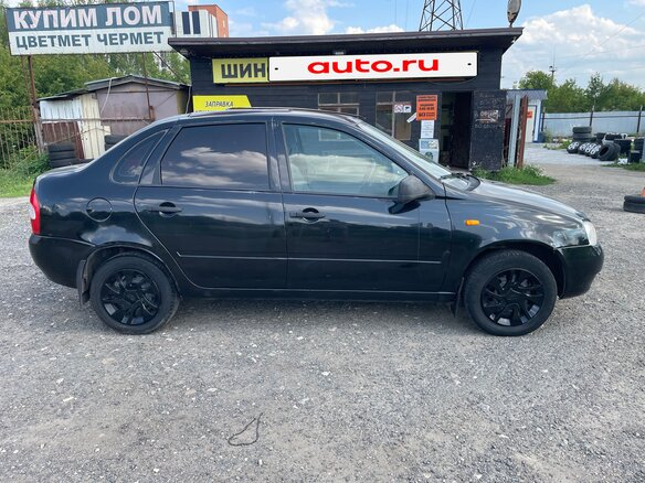 2010 Lada (ВАЗ) Kalina I, чёрный - вид 3