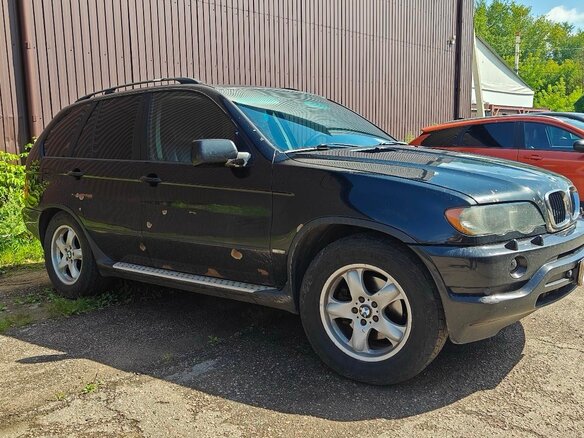 2002 BMW X5 3.0d I (E53), чёрный, 630000 рублей - вид 2