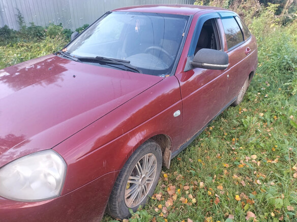 2008 Lada (ВАЗ) Priora I, красный, 120000 рублей - вид 1