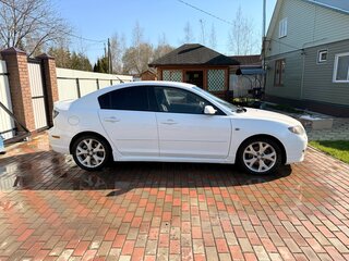 2008 Mazda 3 5-speed I (BK) Рестайлинг, белый, 540000 рублей, вид 4