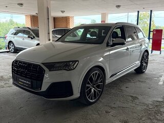 2021 Audi Q7 50 TDI II (4M) Рестайлинг, белый, 8200000 рублей, вид 2
