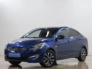 2016 Hyundai Solaris I Рестайлинг, синий, 699000 рублей, вид 3